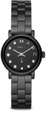 Marc Jacobs MBM8673 Marc Women's Watch – Black Dial & Black Steel Strap