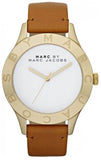 Marc Jacobs MBM1218 Blade Quartz Women’s Watch – White Dial & Brown Leather Strap