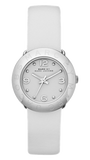 Marc Jacobs MBM1223 Blade Quartz Women’s Watch – White Dial & White Leather Strap