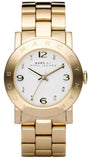 Marc Jacobs MBM3056 Amy Women's Watch – White Dial & Gold Steel Strap