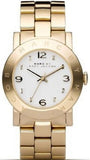 Marc Jacobs MBM3182 Amy Quartz Women’s Watch – White Dial & Gold Steel Strap