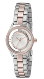 Marc Jacobs MBM3418 Tether Women's Watch – Transparent White Dial & Two-Tone Steel Strap
