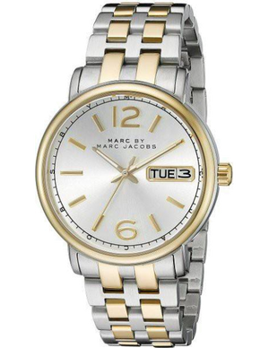 Marc Jacobs Fergus Silver Dial Two Tone Steel Strap Watch for Women - MBM3426