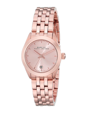 Marc Jacobs Peeker Rose Gold Dial Rose Gold Steel Strap Watch for Women - MBM3374