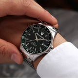 Maserati R8853140005 SFIDA Chronograph Men's Watch – Black Dial & Silver Steel Strap