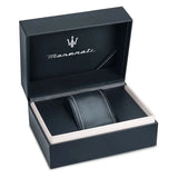Maserati Stile Chronograph Black Dial Silver Steel Strap Watch For Men - R8873642010