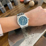 Maurice Lacroix Aikon Automatic Green Dial Silver Steel Strap Watch for Men - AI1807-SS002-630-1