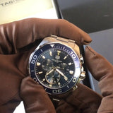 Tag Heuer Aquaracer Blue Dial SIlver Steel Strap Watch for Men - CAY111B.BA0927