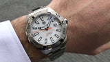Tag Heuer Aquaracer Calibre 5 Automatic White Dial Silver Steel Strap Watch for Men - WAY2013.BA0927