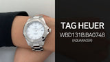Tag Heuer Aquaracer Diamonds Women's Watch WBD131B.BA0748 – Mother of Pearl Dial with Silver Steel Strap