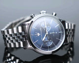 Maserati R8873618024 Epoca Chronograph Men's Watch – Blue Dial & Silver Steel Strap