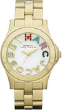 Marc Jacobs MBM3137 Rivera Quartz Women’s Watch – White Dial & Gold Steel Strap