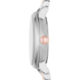 Marc Jacobs Baker White Dial Two Tone Steel Strap Watch for Women - MBM3331