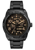 Fossil FS5876 Bronson Chronograph Men’s Watch – Black Dial with Black Steel Strap