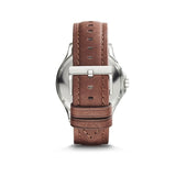 Armani Exchange Hampton AX2133 Men's Chronograph Watch – Blue Dial with Brown Leather Strap