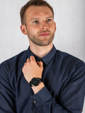 Fossil FS5308 The Minimalist Men's Watch – Black Dial & Black Steel Strap