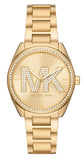 Michael Kors MK7381 Janelle Quartz Women's Watch – Gold Dial & Gold Steel Strap