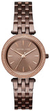 Michael Kors MK3553 Darci Quartz Women's Watch – Brown Dial & Brown Steel Strap