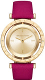 Michael Kors MK2525 Averi Quartz Women's Watch – Gold Dial & Pink Leather Strap