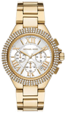 Michael Kors MK6994 Camille Chronograph Quartz Women's Watch – White Dial & Gold Steel Bracelet