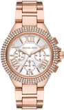 Michael Kors MK6995 Camille Chronograph Quartz Women's Watch – White Dial & Rose Gold Steel Bracelet