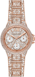 Michael Kors MK6997 Camille Multifunction Women's Watch – Rose Gold Dial with Crystals & Rose Gold Steel Strap