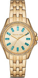 Michael Kors MK7366 Mini Pilot Quartz Women's Watch – Gold Dial & Gold Steel Strap