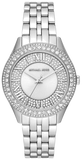 Michael Kors MK4708 Harlowe Three-Hand Quartz Women's Watch – Silver Dial & Silver Steel Strap