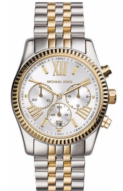 π Michael Kors MK5955 Lexington Quartz Women's Watch β Silver Dial & Two-Tone Steel Strap (100% off)
