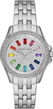 Michael Kors MK7368 Pilot Quartz Women's Watch – Silver Dial & Silver Steel Strap