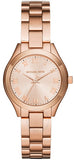 Michael Kors MK3457 Mini Slim Runway Quartz Women's Watch – Rose Gold Dial & Rose Gold Steel Strap