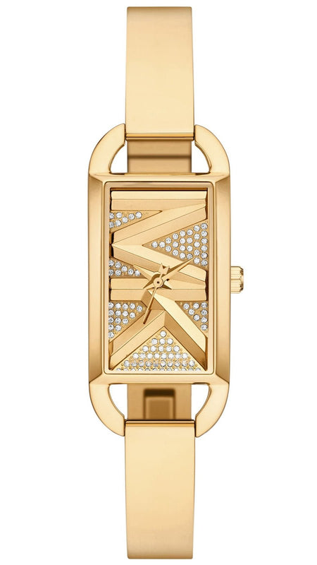 Michael Kors Empire Analog Gold Dial Gold Steel Strap Watch for Women - MK4840