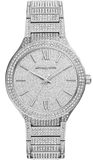 Michael Kors MK3359 Kerry Crystal Pavé Quartz Women's Watch – Silver Dial & Silver Steel Strap