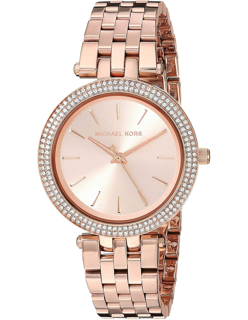 Michael Kors Darci Rose Gold Dial Rose Gold Steel Strap Watch for Women - MK3431
