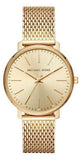 Michael Kors MK4339 Pyper Quartz Women's Watch – Gold Dial & Gold Mesh Bracelet