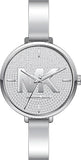 Michael Kors MK4432 Charley Quartz Women's Watch – Silver Dial with Crystals & Silver Steel Strap