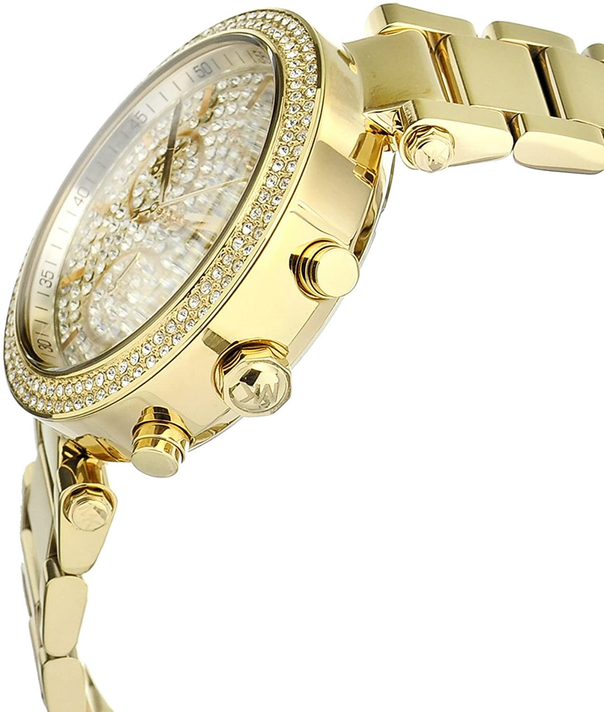 Michael Kors Parker Gold Dial Gold Steel Strap Watch for Women - MK5856
