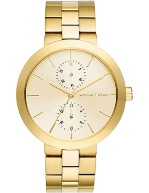 Michael Kors Garner Quartz Gold Dial Gold Steel Strap Watch For Women - MK6408