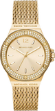 Michael Kors MK7335 Lennox Three-Hand Women's Watch – Gold Dial & Gold Mesh Bracelet
