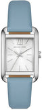 Michael Kors MKO1061 Petite Monroe Quartz Women's Watch – White Dial & Blue Leather Strap
