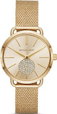 Michael Kors MK3844 Portia Women's Watch – Gold Dial & Gold Mesh Bracelet
