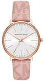 Michael Kors MK2859 Pyper Quartz Women's Watch – White Dial & Pink Leather Strap