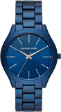 Michael Kors MK4503 Slim Runway Quartz Women's Watch – Blue Dial & Blue Steel Strap
