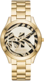 Michael Kors MK4561 Runway Quartz Women's Watch – Gold Dial & Gold Steel Bracelet