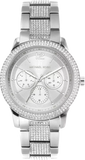 Michael Kors MK7294 Tibby Chronograph Women's Watch – Silver Dial & Silver Steel Bracelet