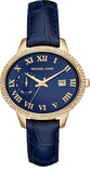 Michael Kors MK2429 Whitley Quartz Women's Watch – Blue Dial & Blue Leather Strap