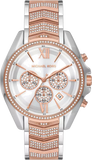Michael Kors MK7225 Whitney Chronograph Women's Watch – Silver Dial & Two-Tone Steel Bracelet