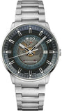 Mido M021.407.11.411.01 Commander Automatic Men's Watch – Gradient Blue Dial & Silver Steel Strap