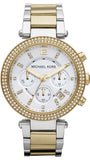 Michael Kors MK5626 Parker Women's Watch – White Dial & Two-Tone Steel Bracelet