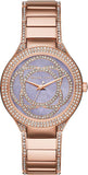 Michael Kors MK3482 Kerry Women's Watch – Purple Dial & Rose Gold Stainless Steel Bracelet